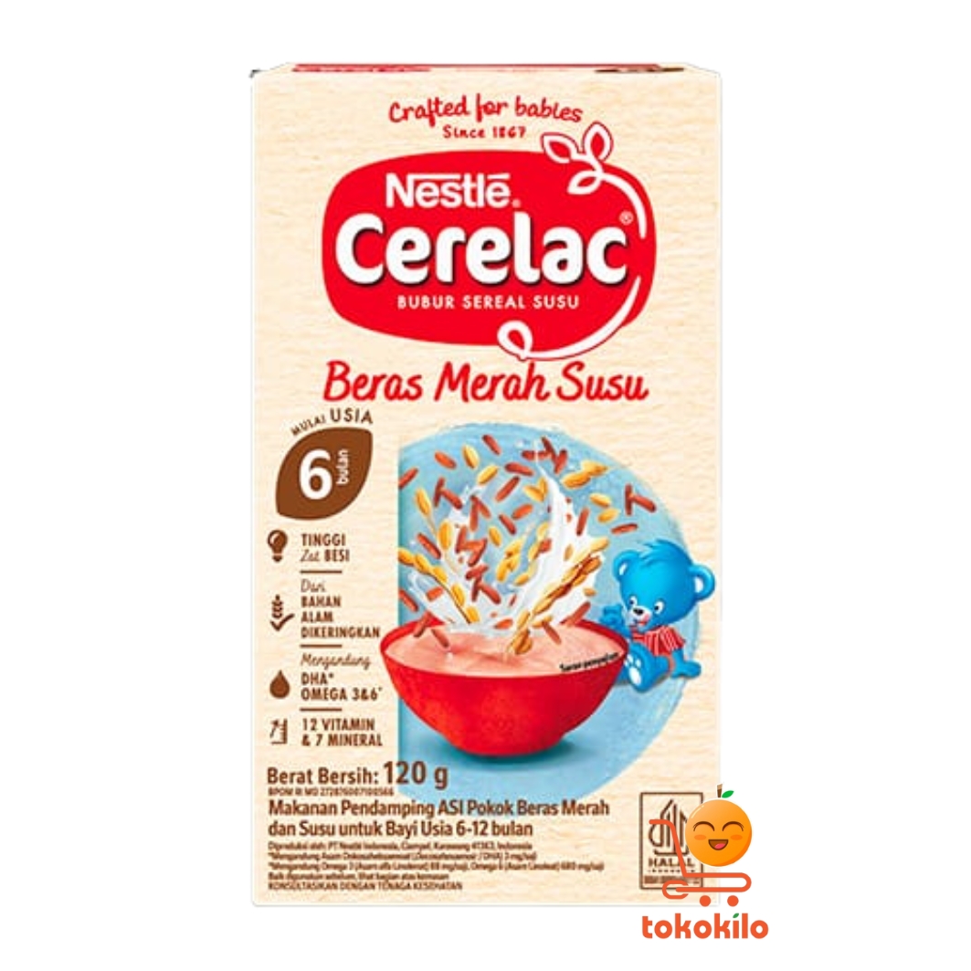 Nestle Cerelac Bubur Sereal Susu Beras Merah 120gr