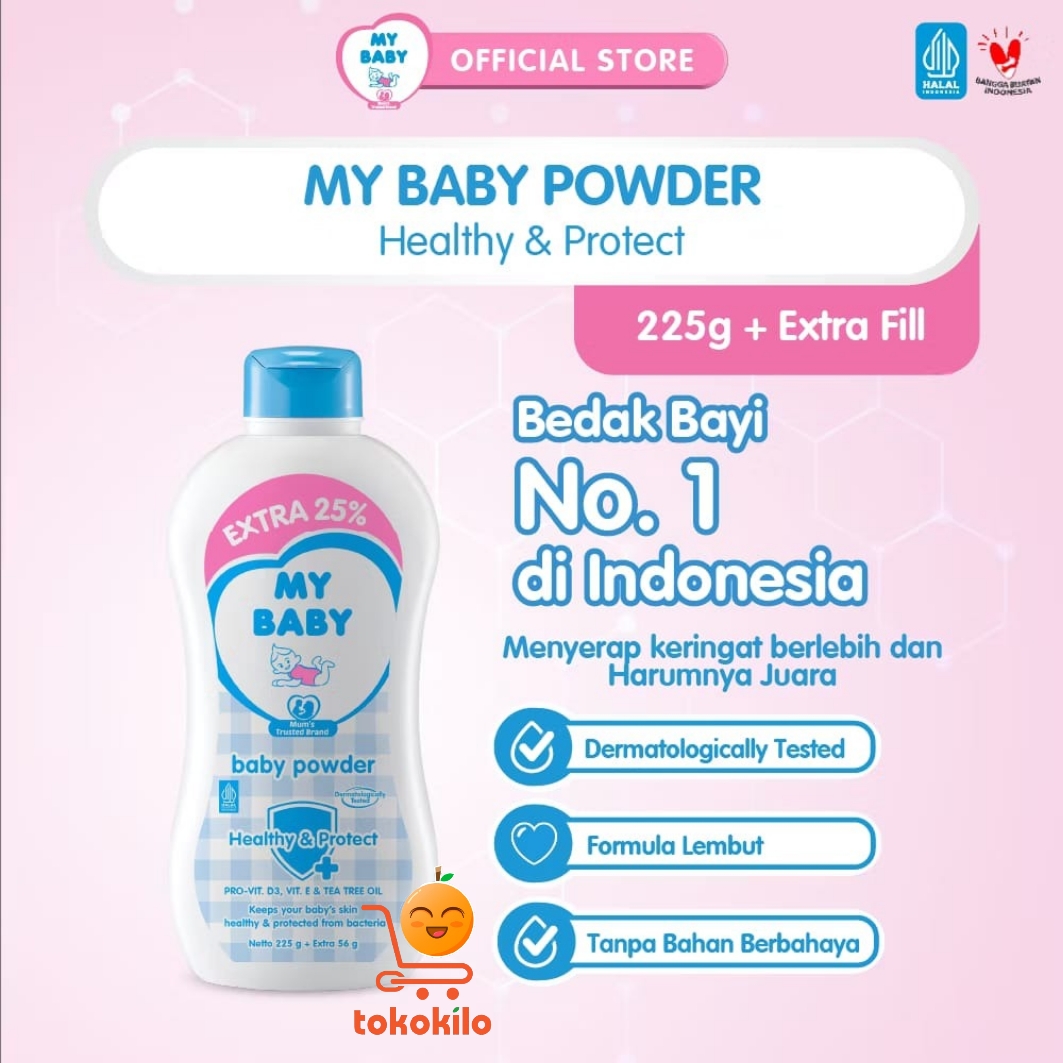 My Baby Powder Healthy & Protect 50gr, 281gr