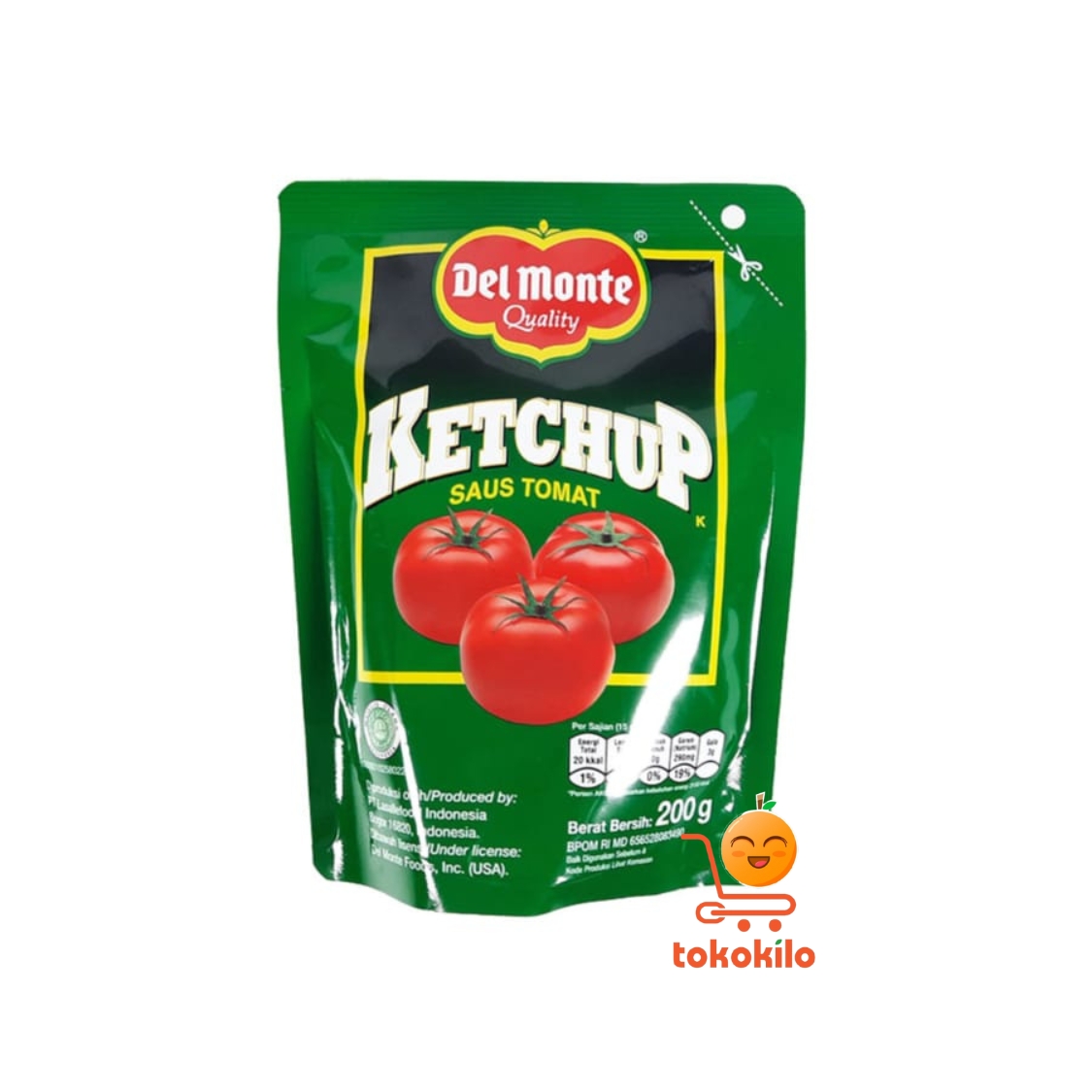 Del Monte Saus Tomat 200gr, 500gr, 1 Kg
