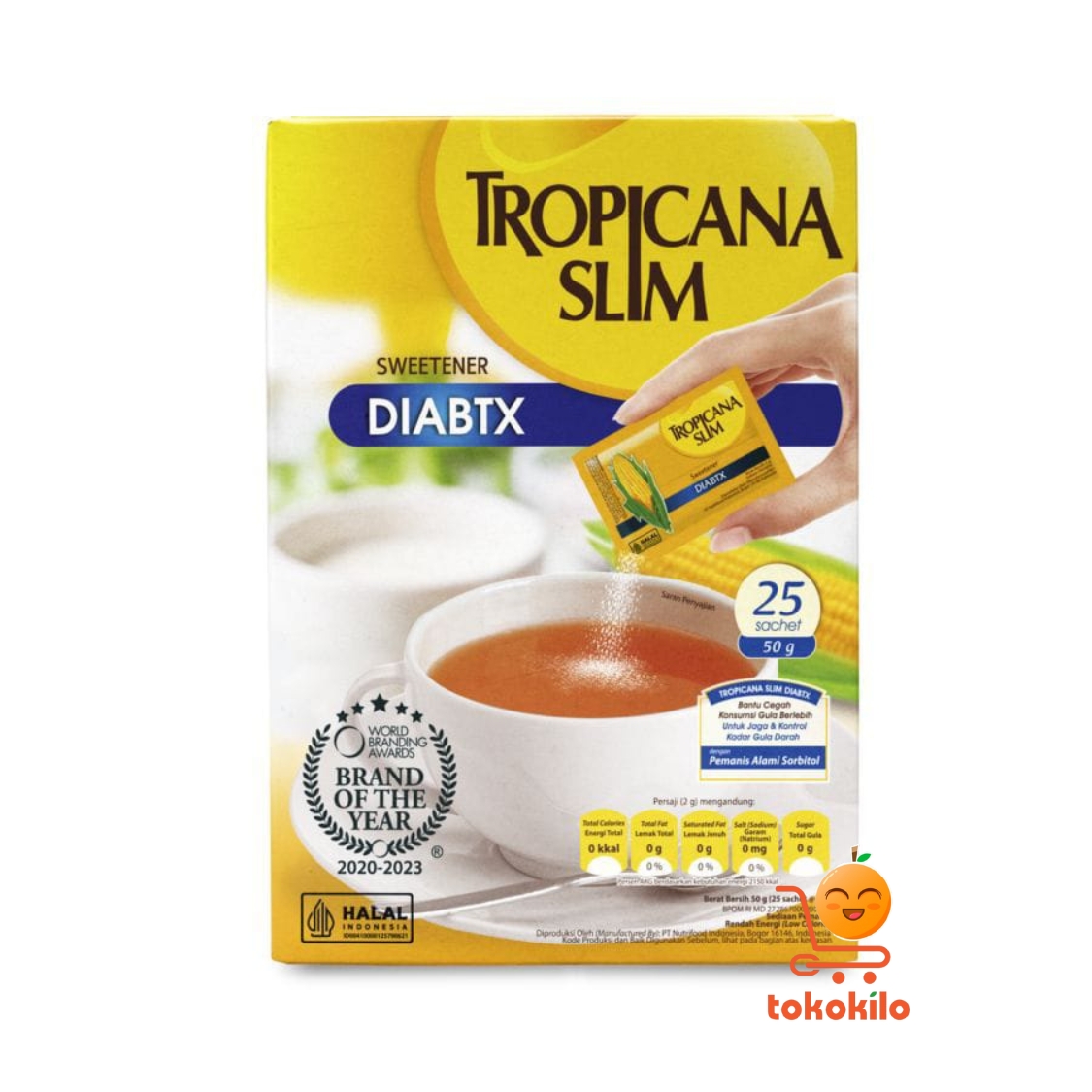 Tropicana Slim Sweetener Diabtx isi 25pcs 50gr