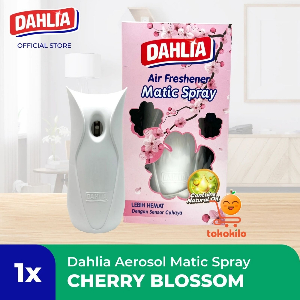 Dahlia Air Freshener Matic Spray Cherry Blossom 469gr