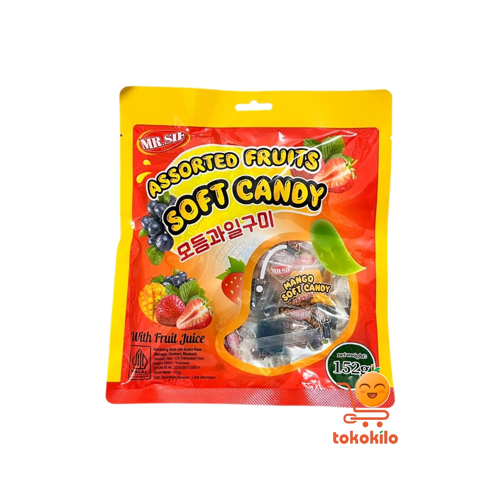 Mr.Sif Assorted Fruits Soft Candy 152gr