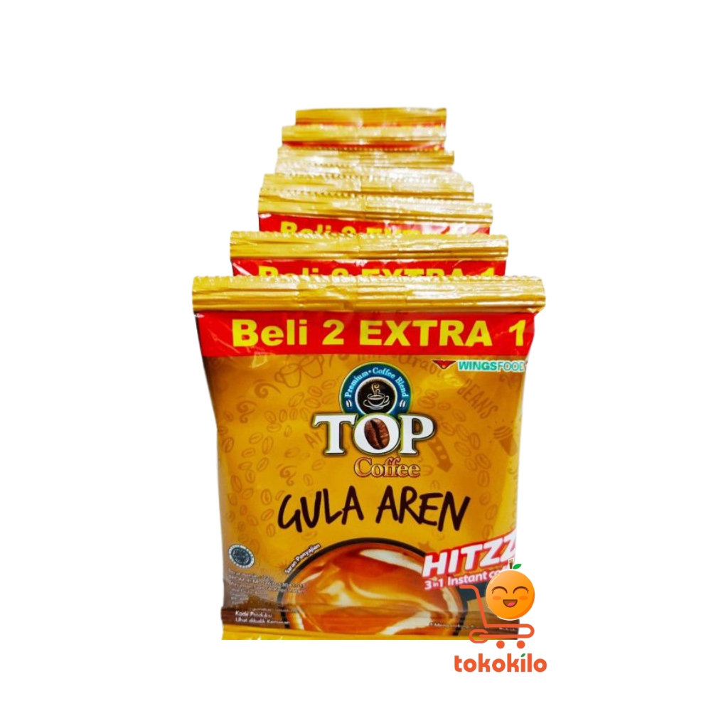TOP Coffee Gula Aren Hitz 22gr (1 Pack X 4 GRATIS 2) 