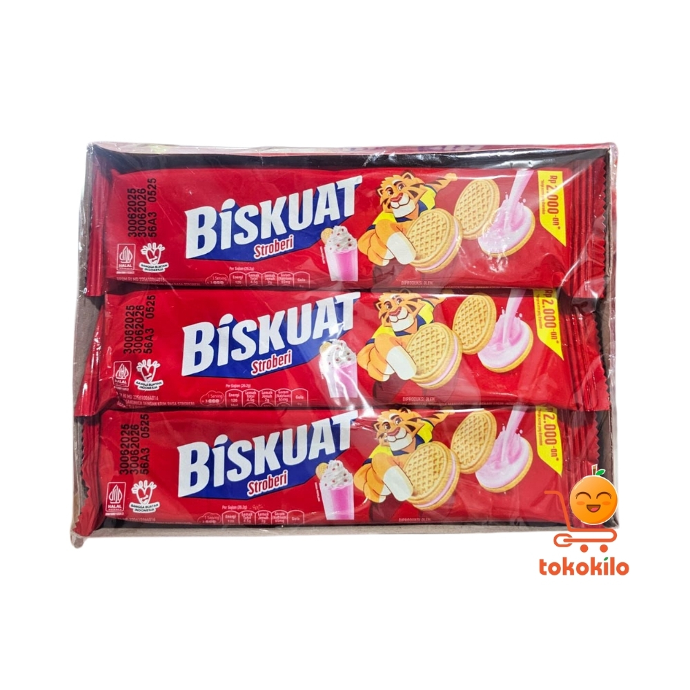 Biskuat Golden Stroberi 34gr (1 Pack X 12pcs)