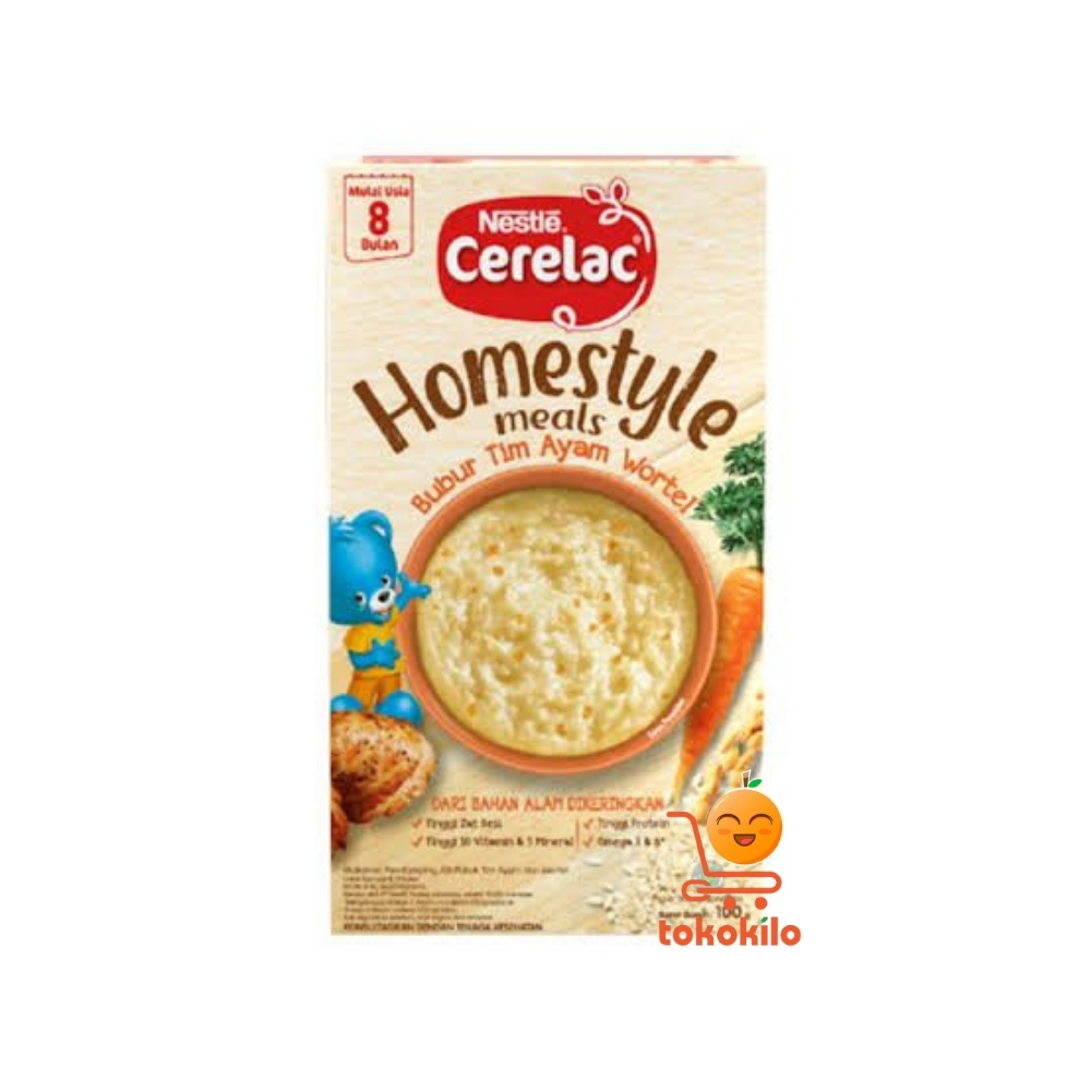 Nestle Cerelac Homestyle Meals Bubur Tim Ayam Wortel 100gr