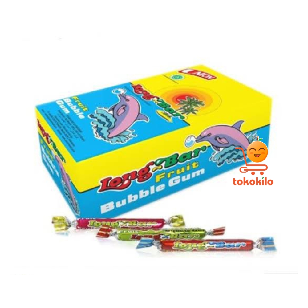 Long Bar Fruit Bubble Gum 480gr